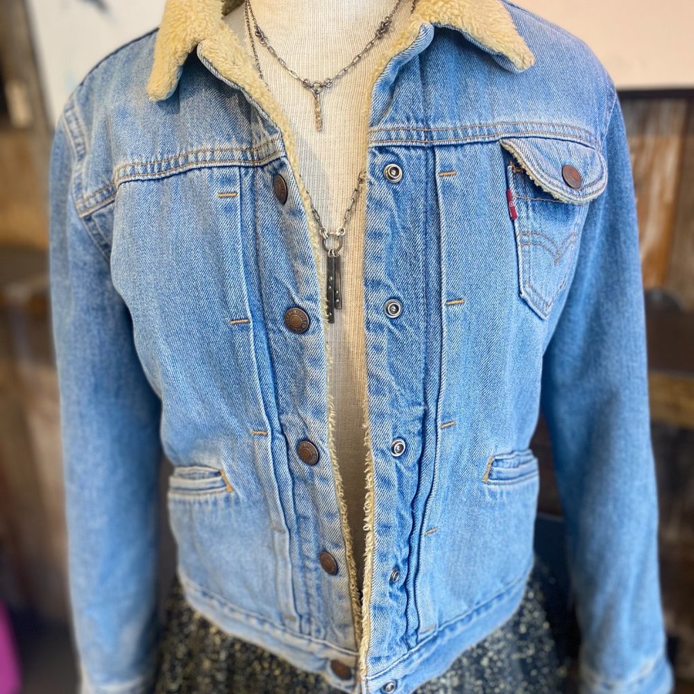 Vintage Levi's Denim + Sherpa Jacket // Juniors